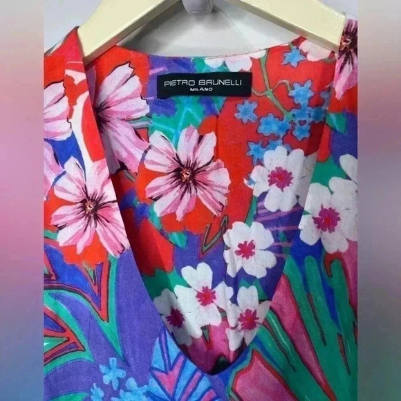 Pietro Brunelli Women’s Floral Maxi Dress Size Small - Picture 3 of 8